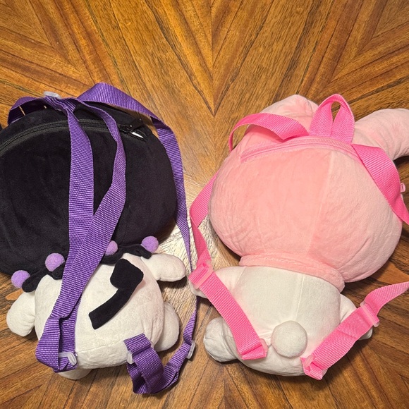 Kuromi and My Melody Plush Backpacks - Picture 4 of 4